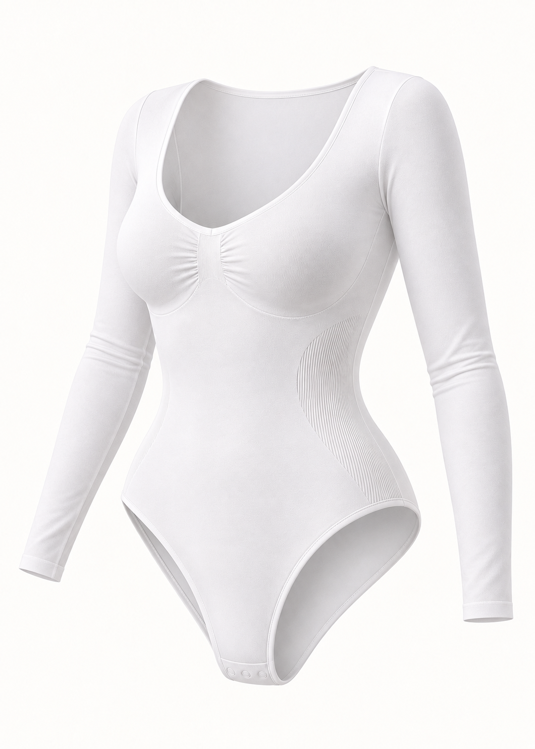 Body reductor manga larga blanco