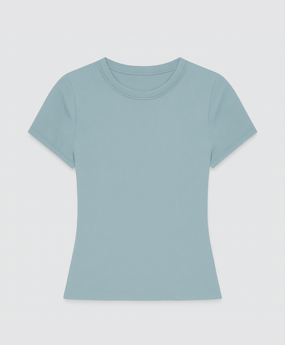 Camiseta modal premium celeste