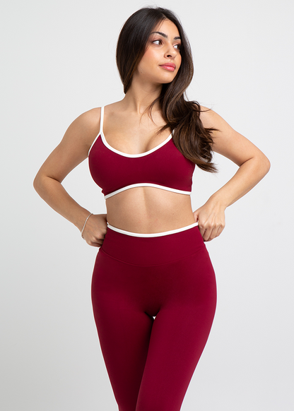 Sujetador Deportivo Sculpt Burdeos