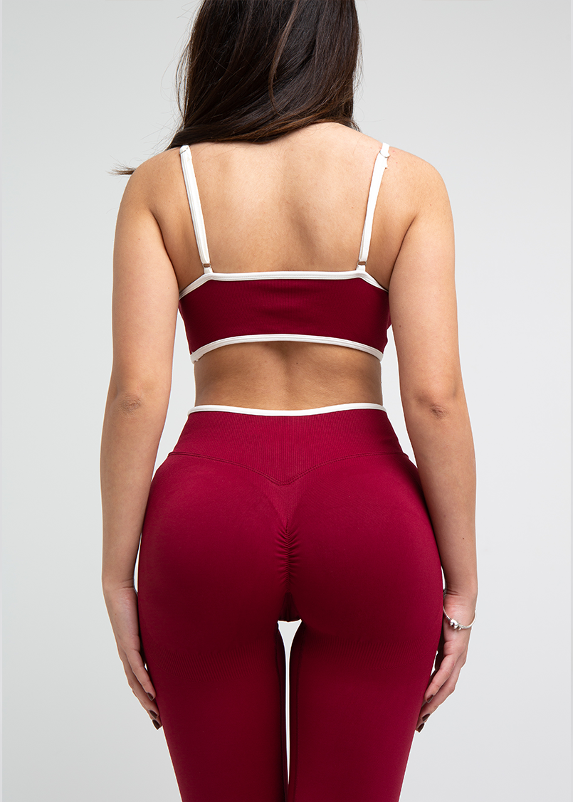 Sujetador Deportivo Sculpt Burdeos