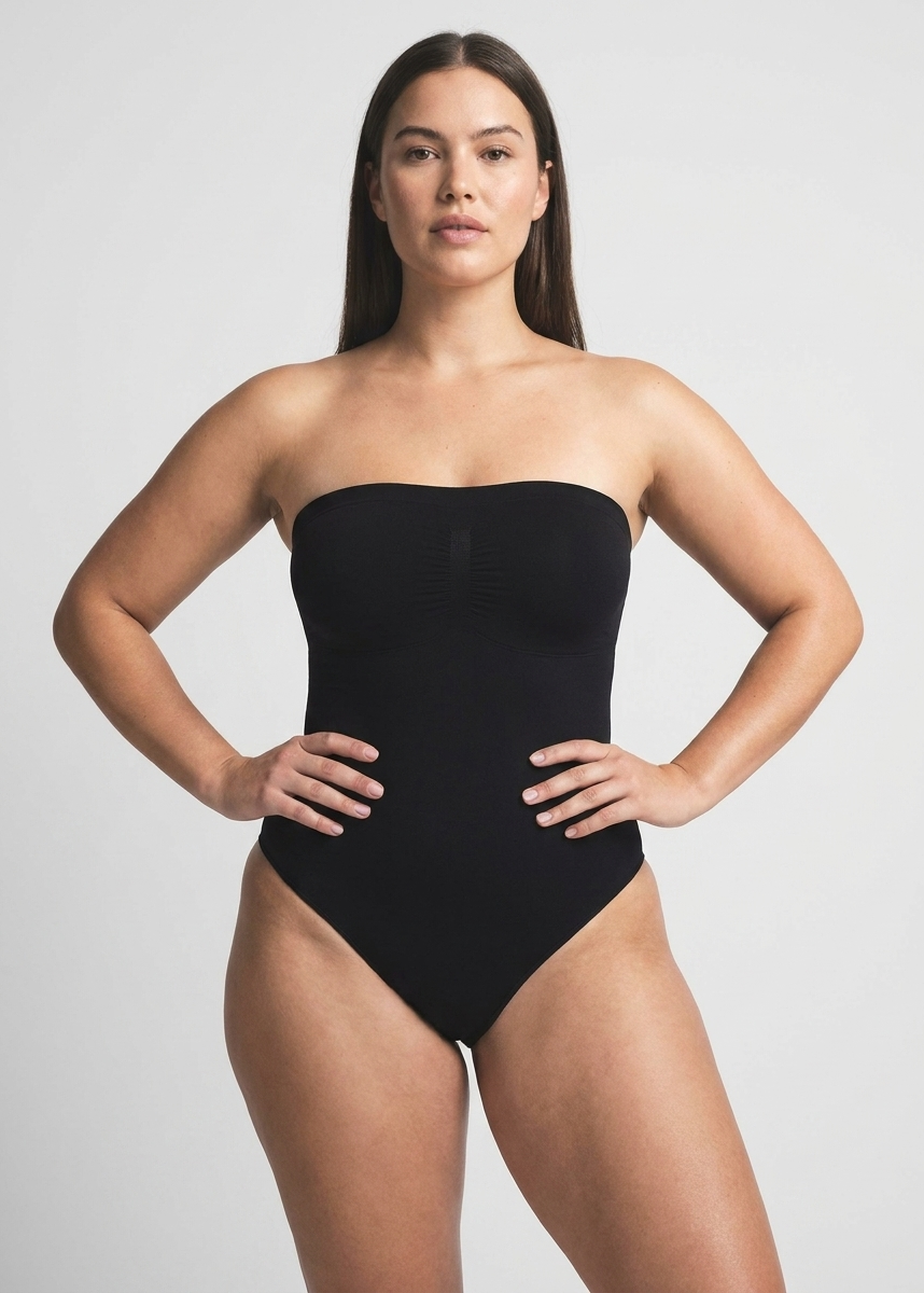 Body Reductor Palabra De Honor Con Tirantes Extraibles Negro